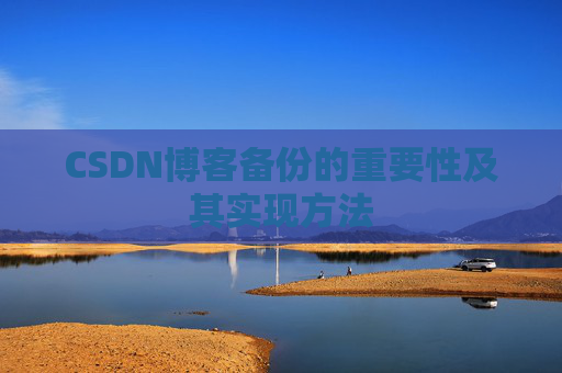 CSDN博客备份的重要性及其实现方法